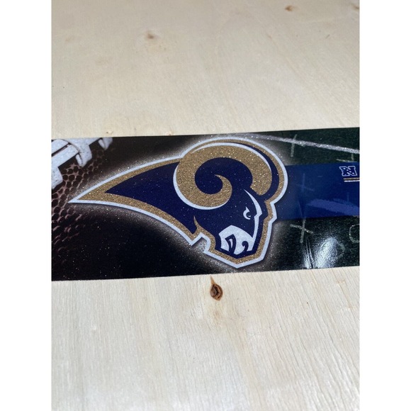 St. Louis Rams Bumper Sticker Football NFL Brand Glitter Design Licensed - Picture 2 of 5